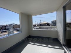 開放感あるバルコニー